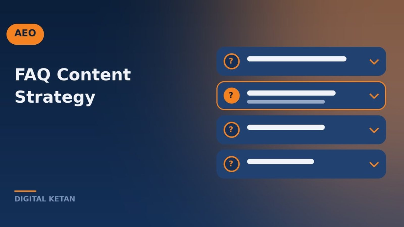 FAQ content strategy showing customer questions organized into clear answers across a website