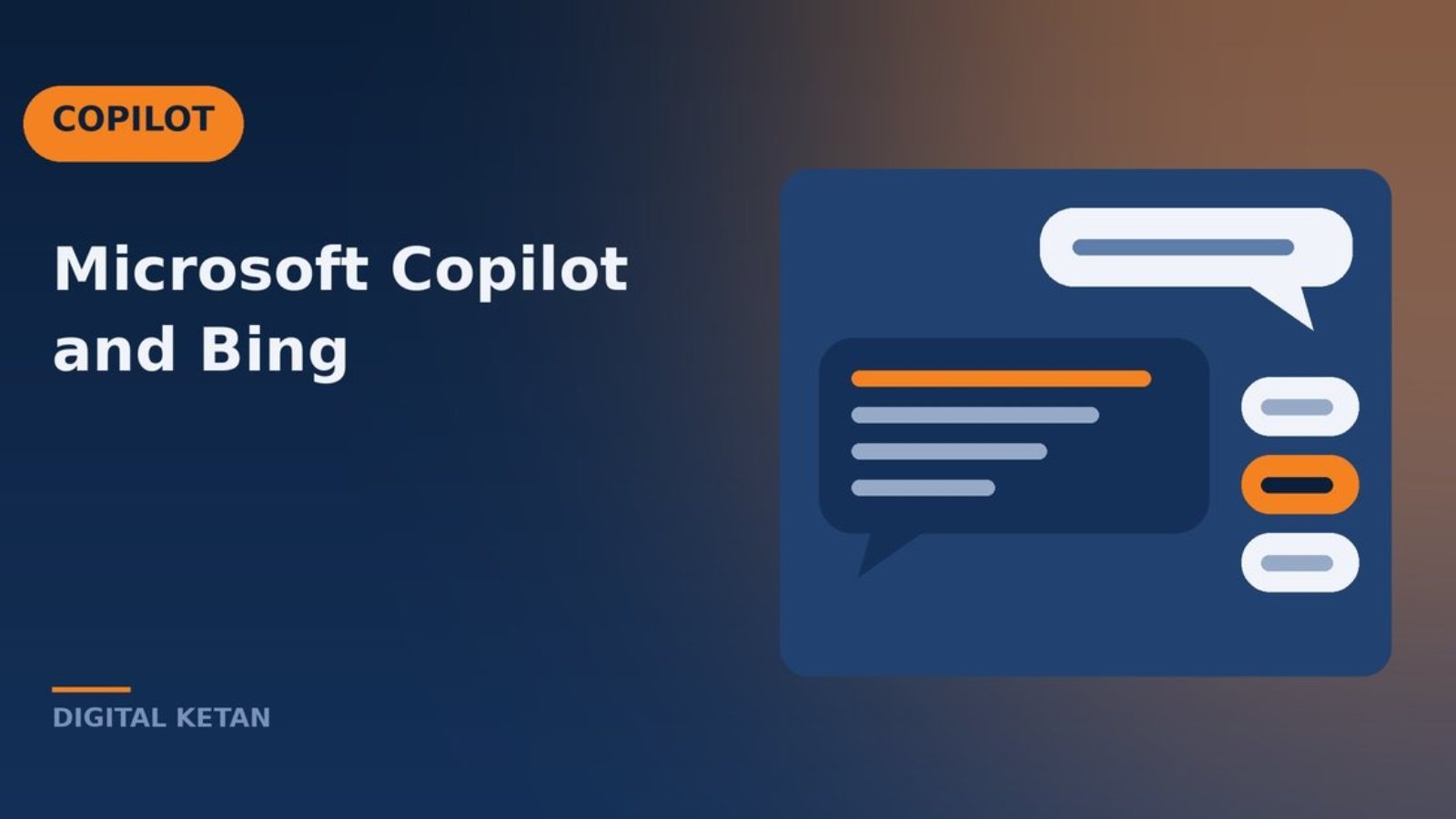 Copilot style chat window answering a question with sources in a Microsoft environment